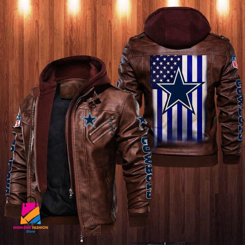 Dallas Cowboys NFL Style Leather Jacket For Fan