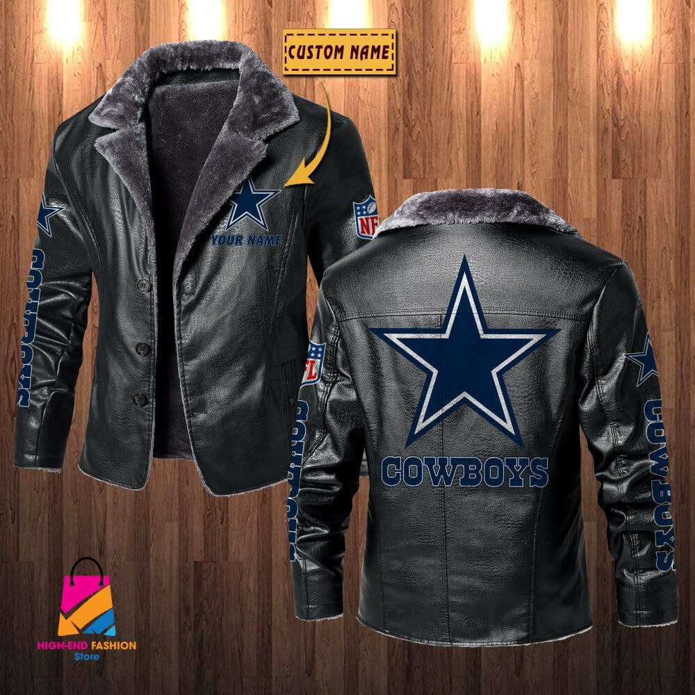 Dallas Cowboys NFL Style Leather Jacket For Fans