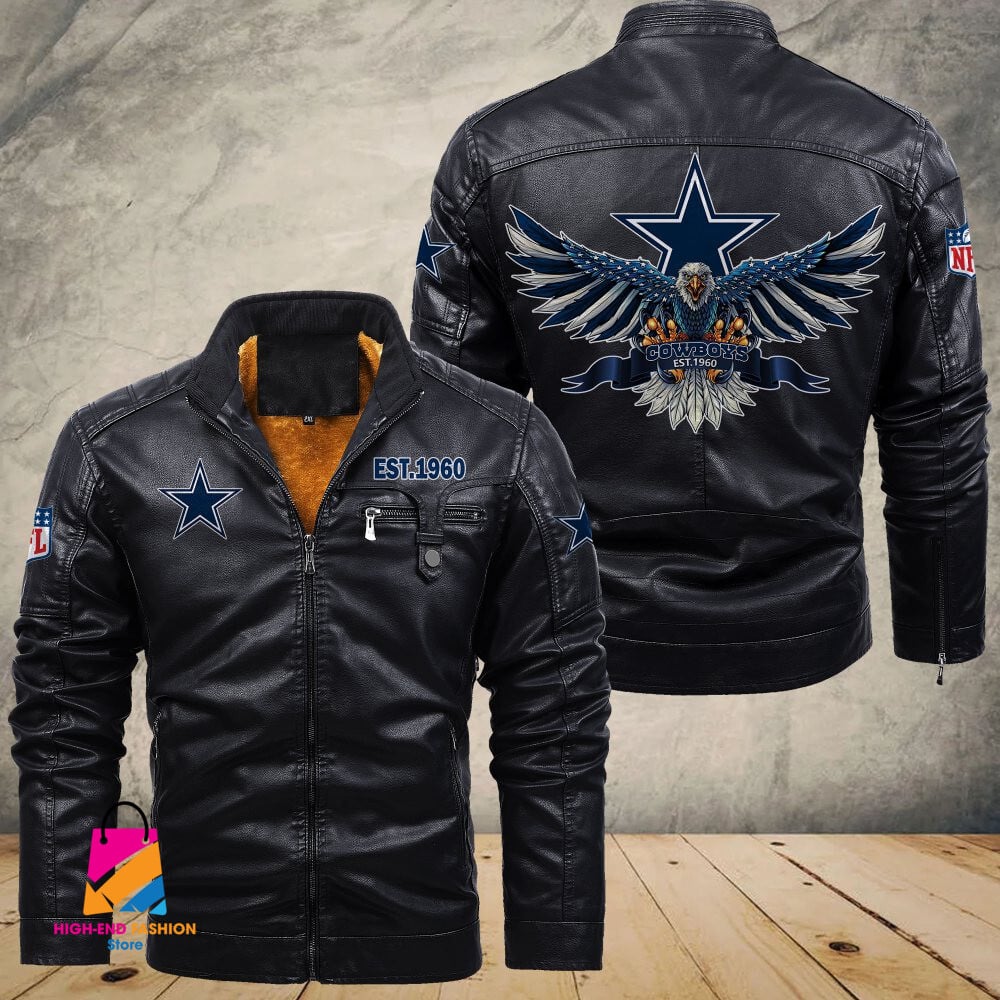 Dallas Cowboys NFL Style Leather Jacket For Fans