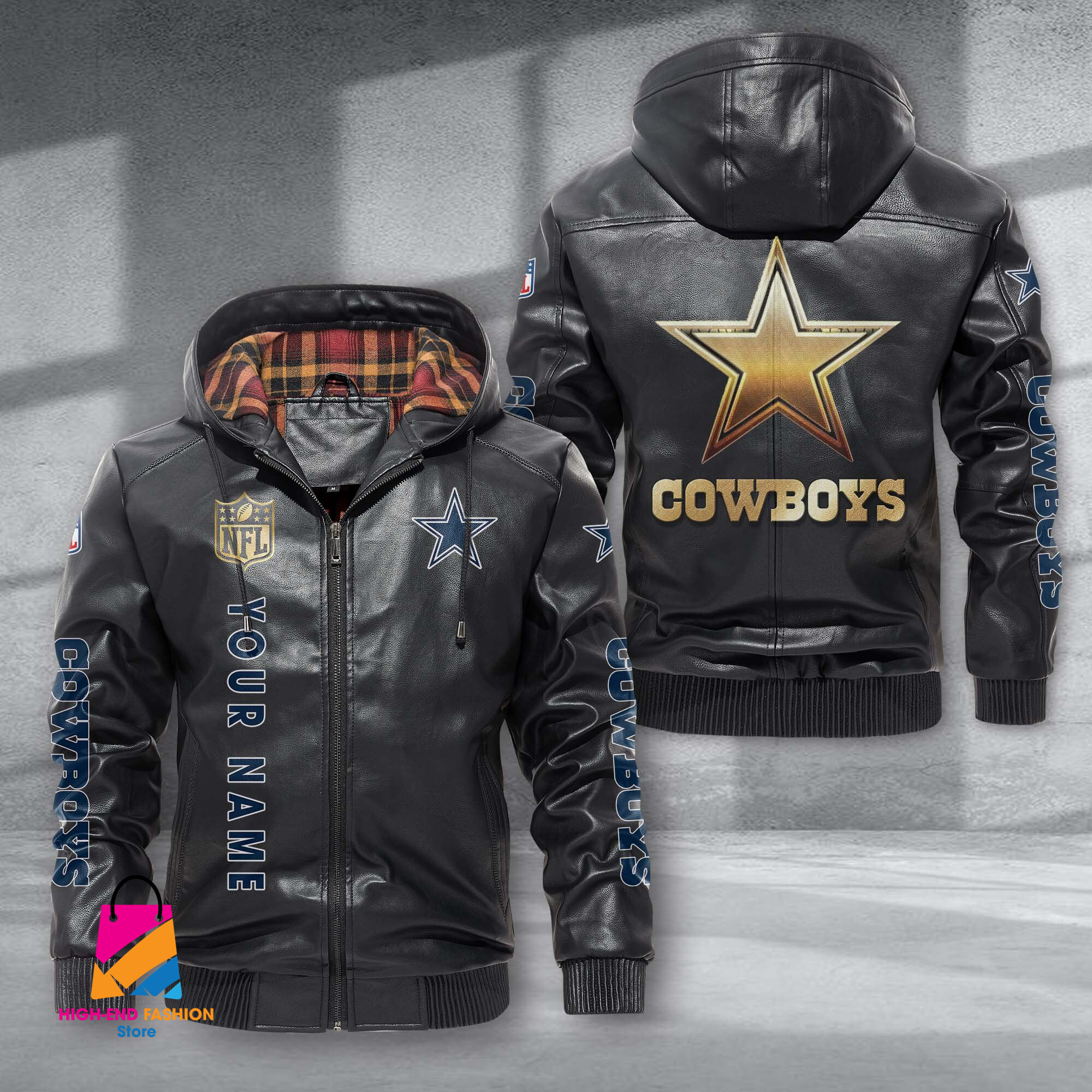 Dallas Cowboys NFL Style Leather Jacket For Fans