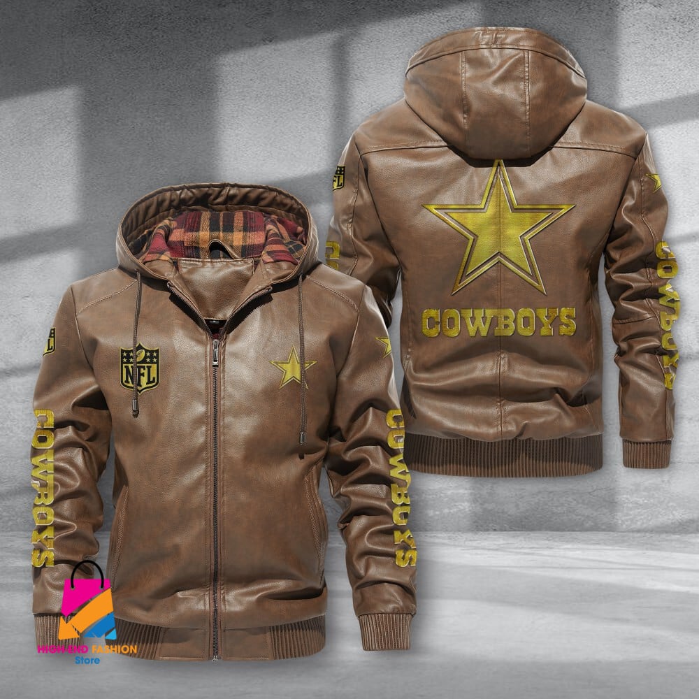 Dallas Cowboys NFL Style Leather Jacket For Fans