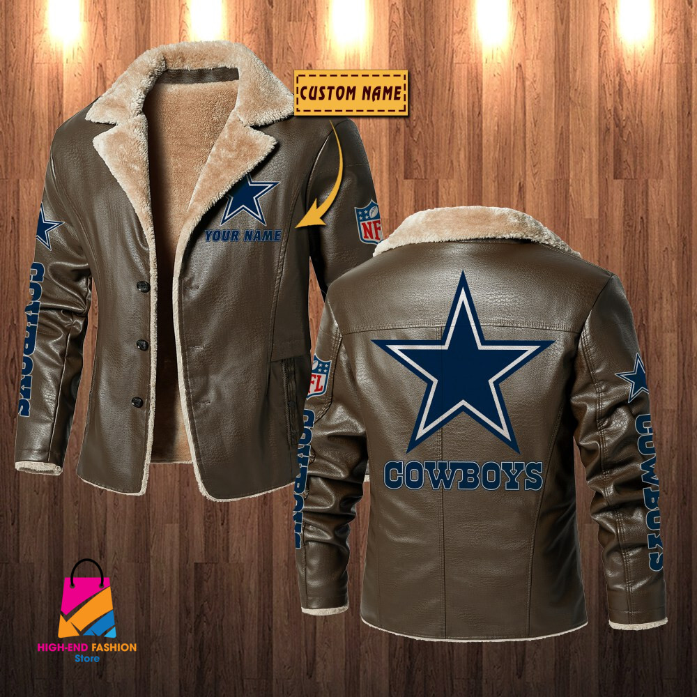 Dallas Cowboys NFL Style Leather Jacket For Fans