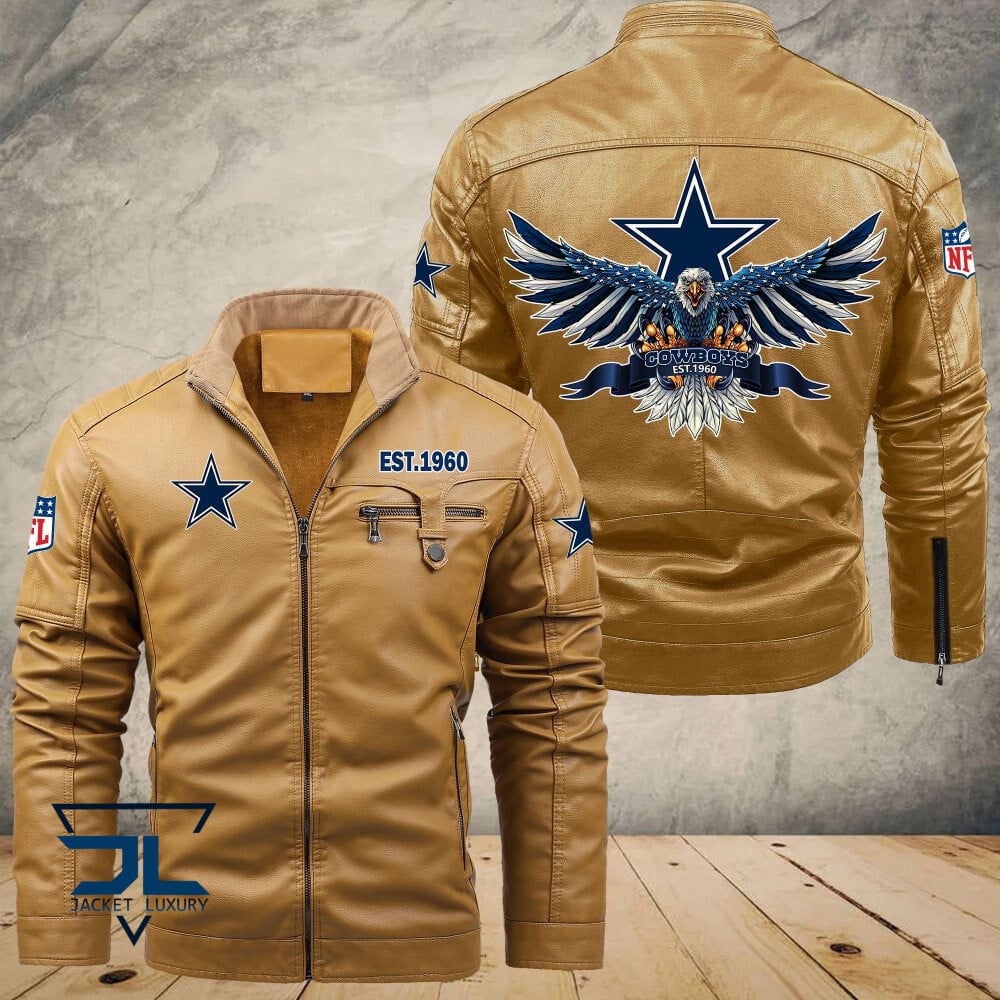 Dallas Cowboys NFL Style Leather Jacket For Fans