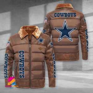 Dallas Cowboys NFL Style Puffer Jacket For Fans