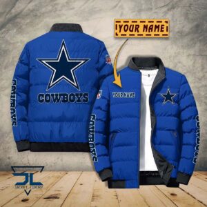 Dallas Cowboys NFL Style Puffer Jacket For Fans