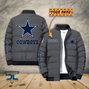 Dallas Cowboys NFL Style Puffer Jacket For Fans