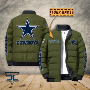 Dallas Cowboys NFL Style Puffer Jacket For Fans