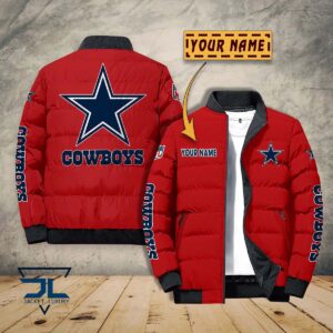 Dallas Cowboys NFL Style Puffer Jacket For Fans