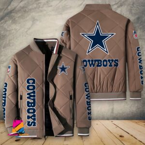 Dallas Cowboys NFL Style Puffer Jacket For Fans