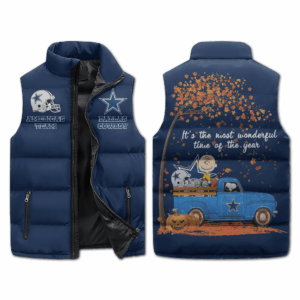 Dallas Cowboys NFL Style Sleeveless Puffer Jacket For Fans