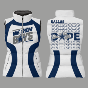Dallas Cowboys NFL Style Sleeveless Puffer Jacket For Fans