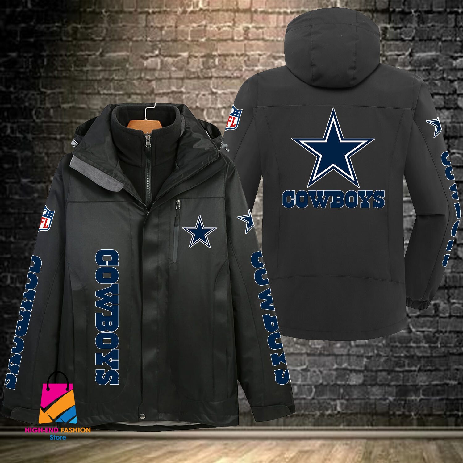 Dallas Cowboys NFL Style Windbreaker Jacket For Fans