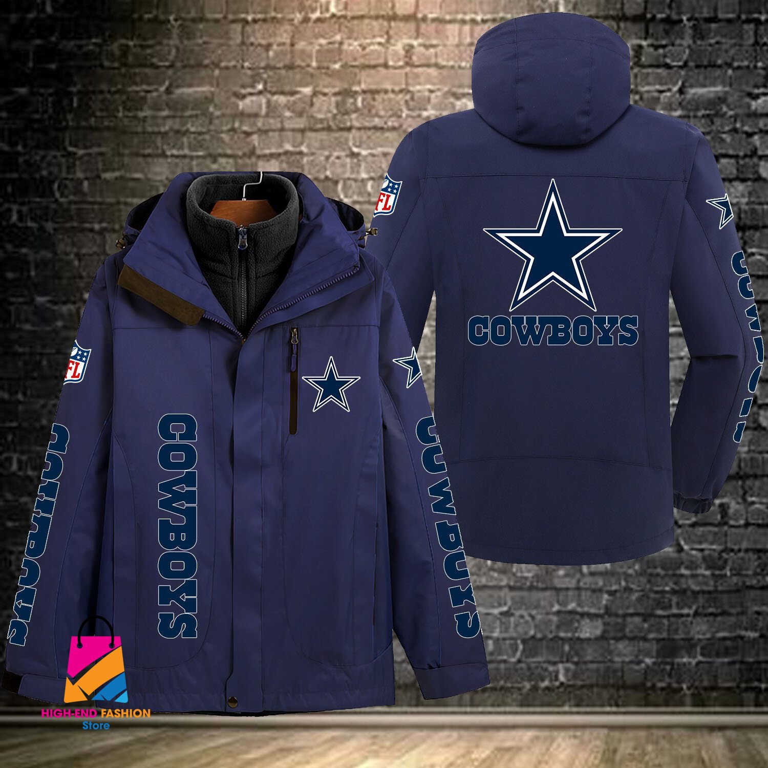 Dallas Cowboys NFL Style Windbreaker Jacket For Fans