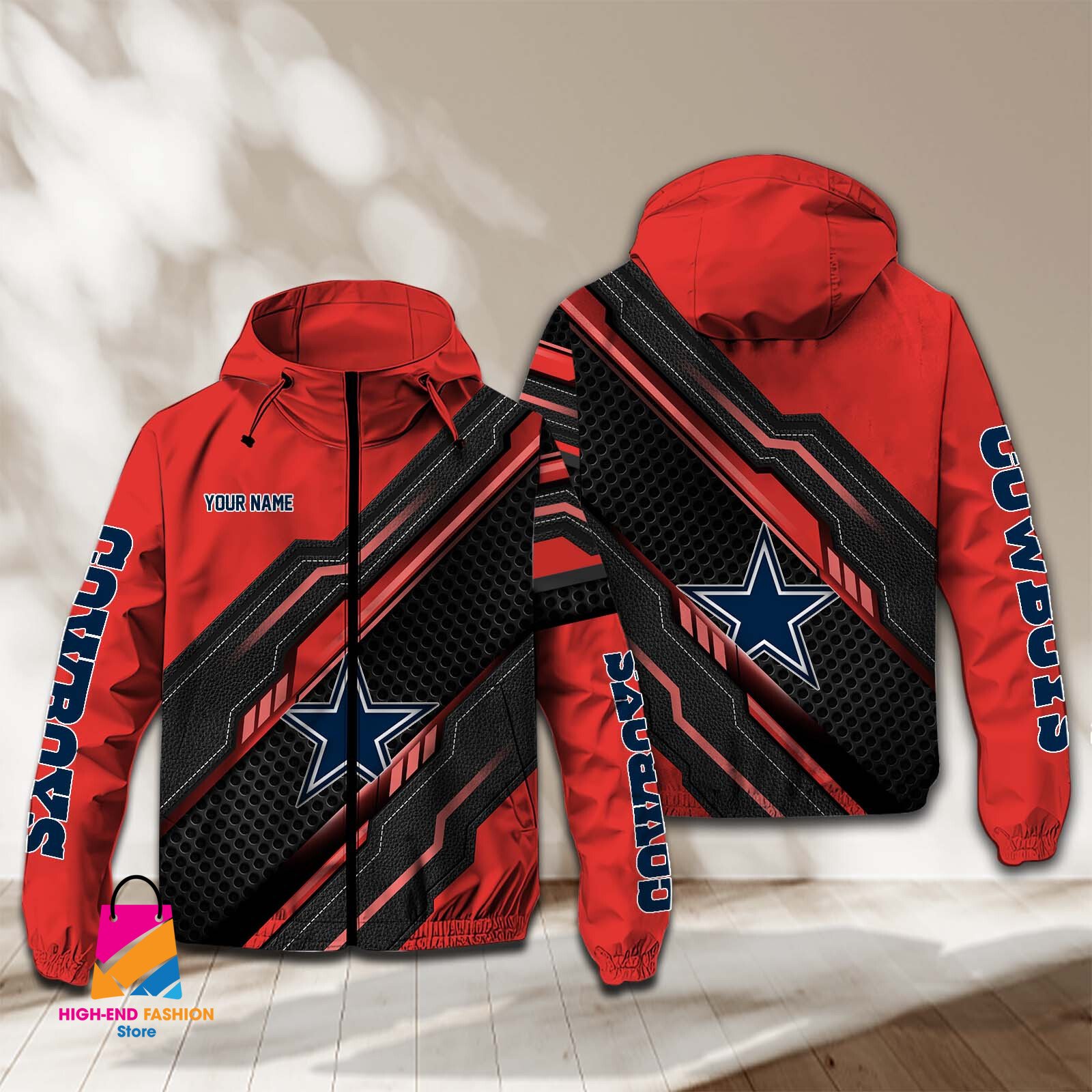 Dallas Cowboys NFL Style Windbreaker Jacket For Fans