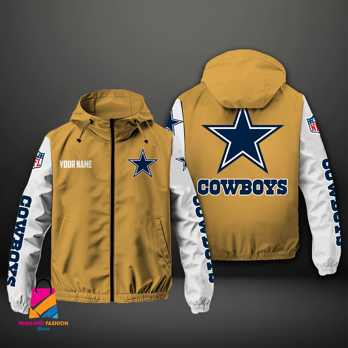 Dallas Cowboys NFL Style Windbreaker Jacket For Fans