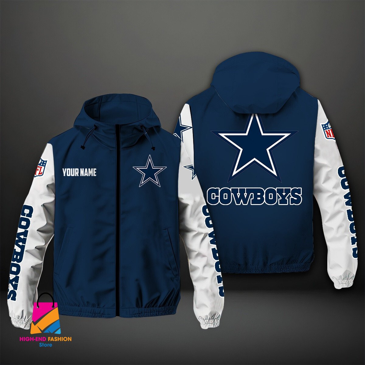 Dallas Cowboys NFL Style Windbreaker Jacket For Fans