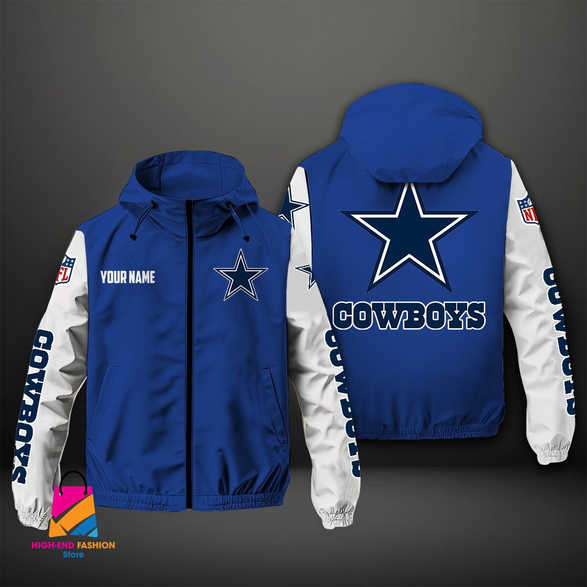 Dallas Cowboys NFL Style Windbreaker Jacket For Fans