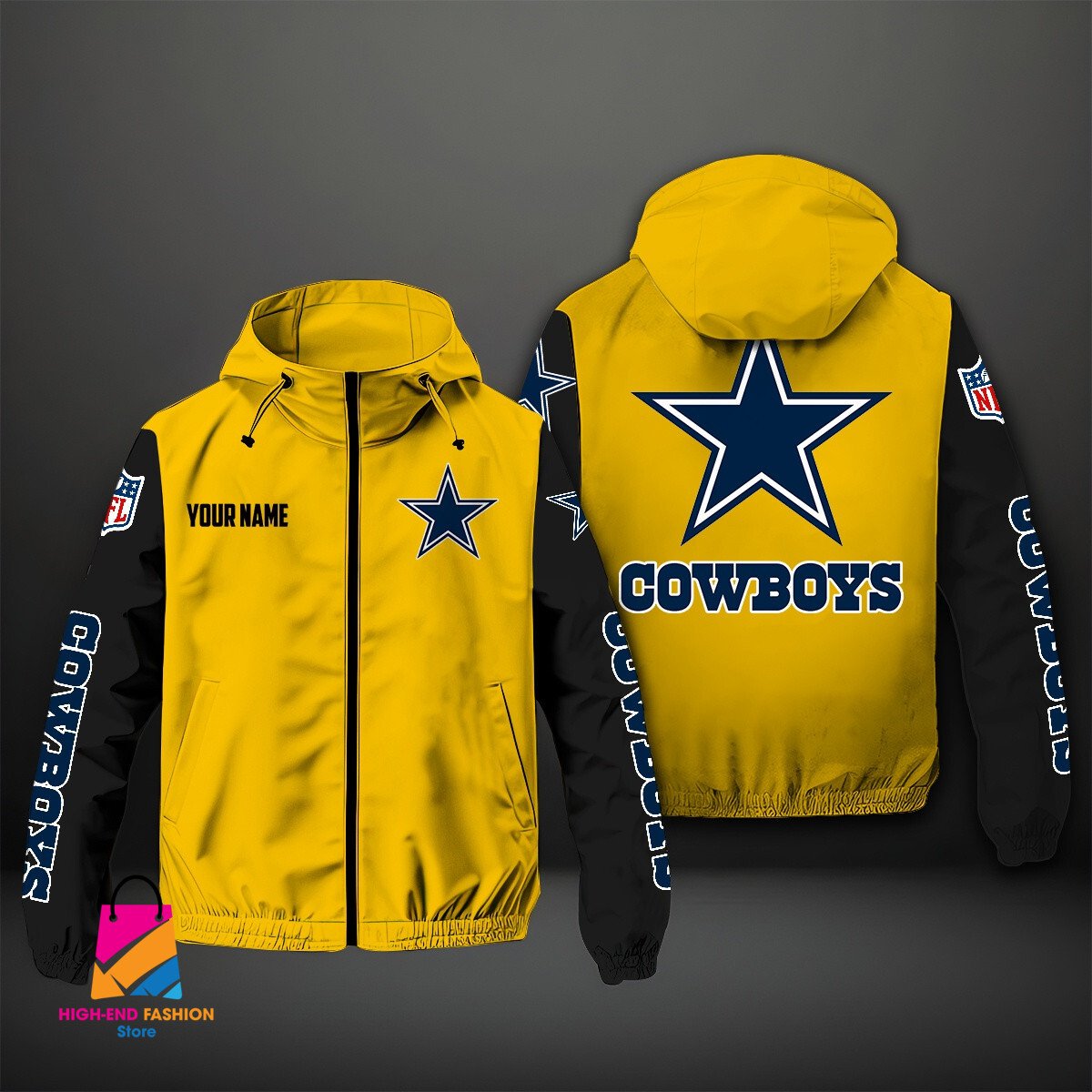 Dallas Cowboys NFL Style Windbreaker Jacket For Fans