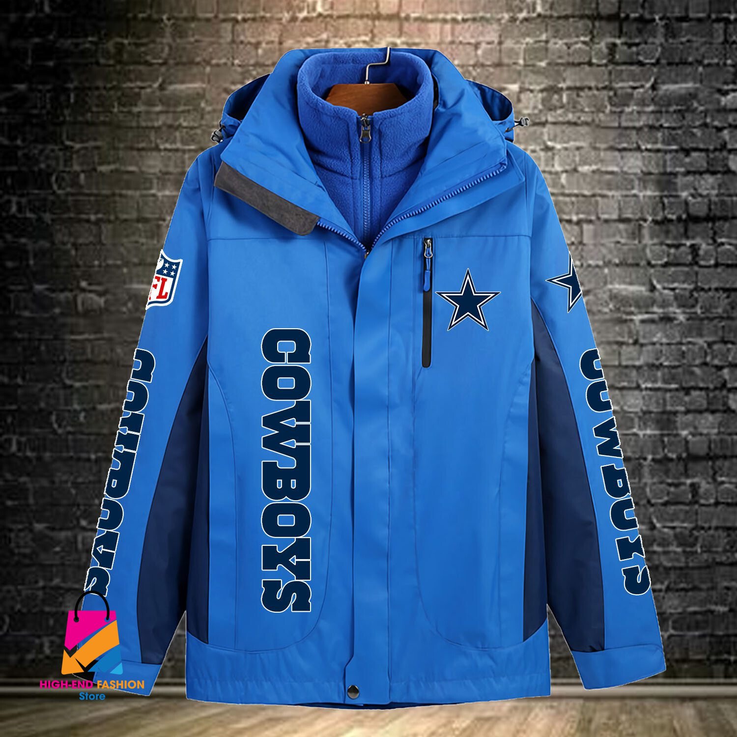 Dallas Cowboys NFL Style Windbreaker Jacket For Fans