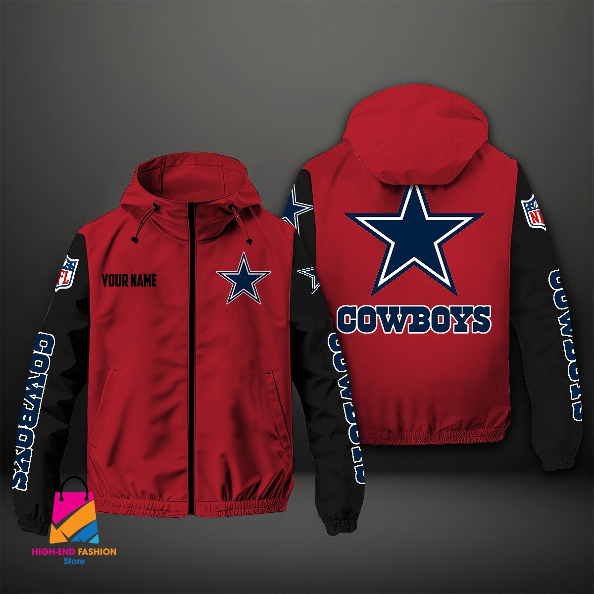 Dallas Cowboys NFL Style Windbreaker Jacket For Fans