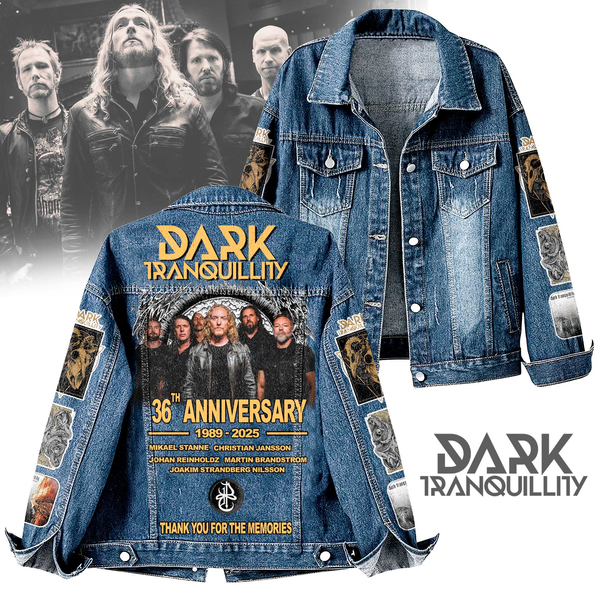 Dark Tranquillity Music Denim Jacket Gift For Fans