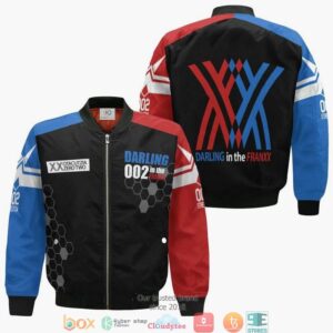 Darling In The Franxx Black Anime Style Bomber Jacket For Fans