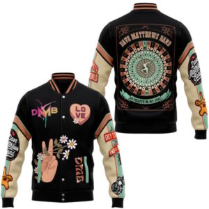 Dave Matthews Band Music Style Baseball Jacket For Fans
