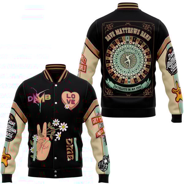 Dave Matthews Band Music Style Baseball Jacket For Fans