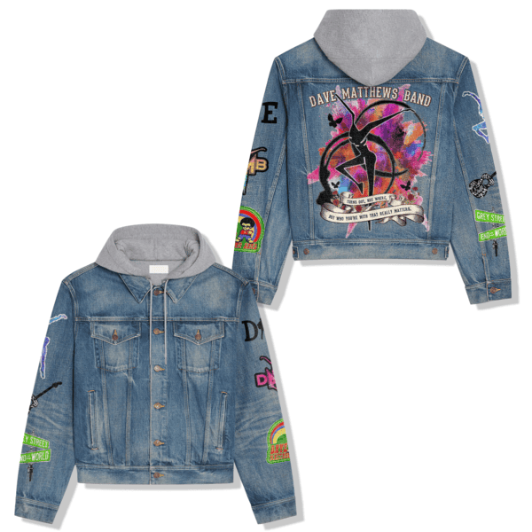 Dave Matthews Band Music Style Hooded Denim Jacket For Fans