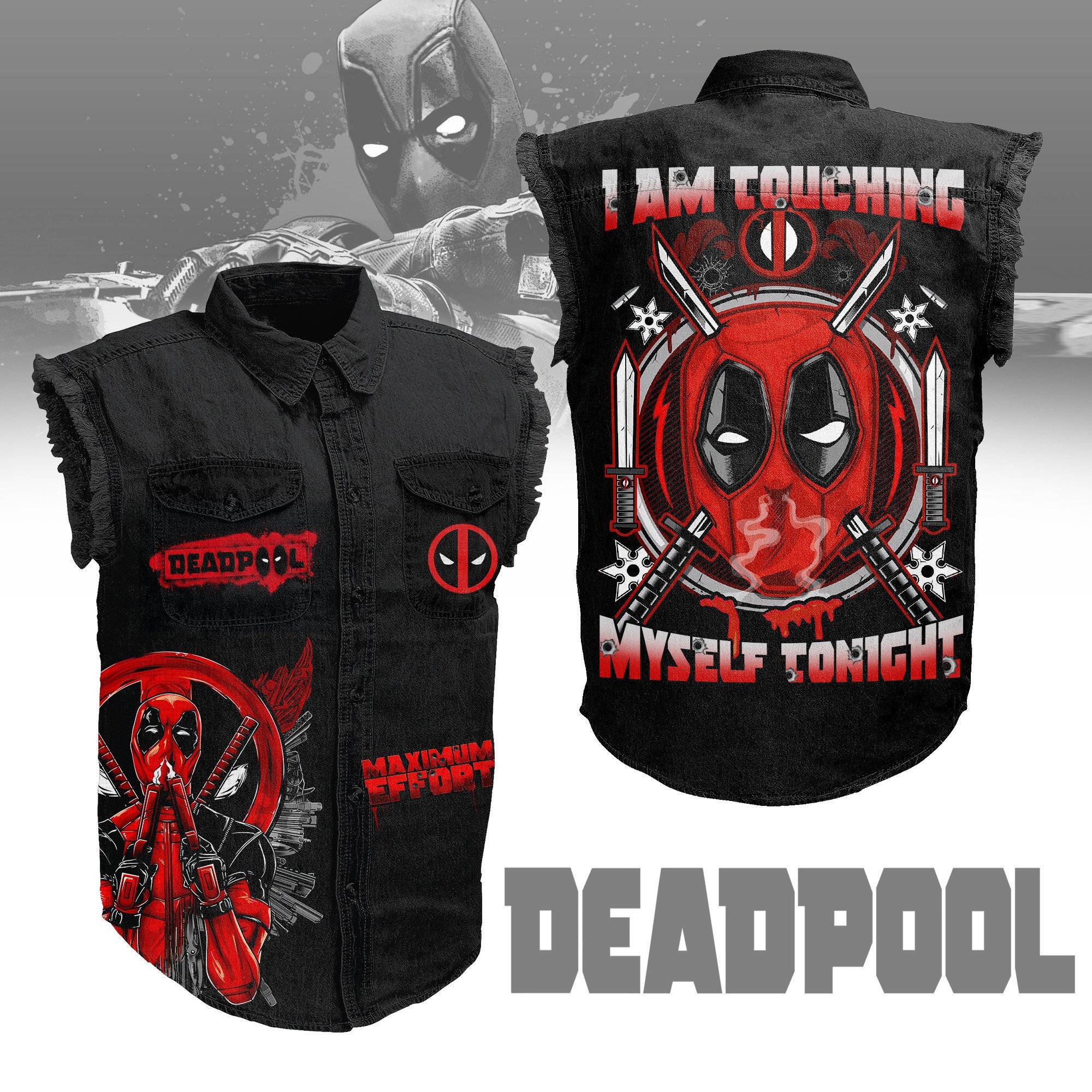 Deadpool Movies Style Sleeveless Jacket For Fans