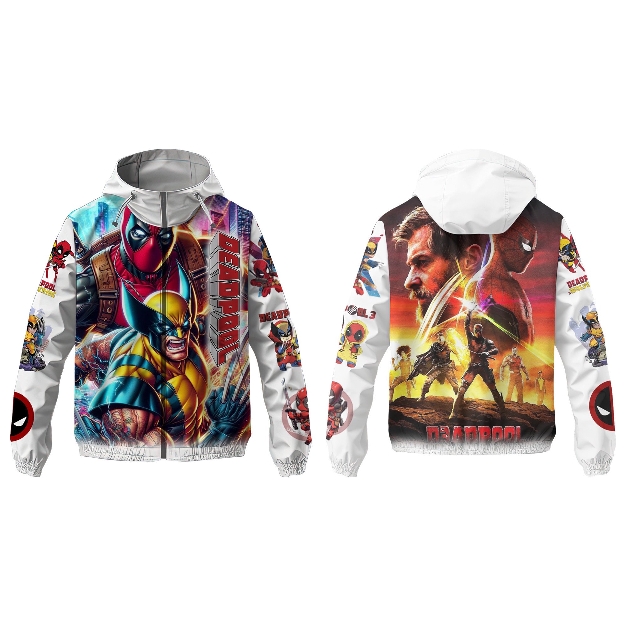 Deadpool Music Style Windbreaker Jacket For Fans