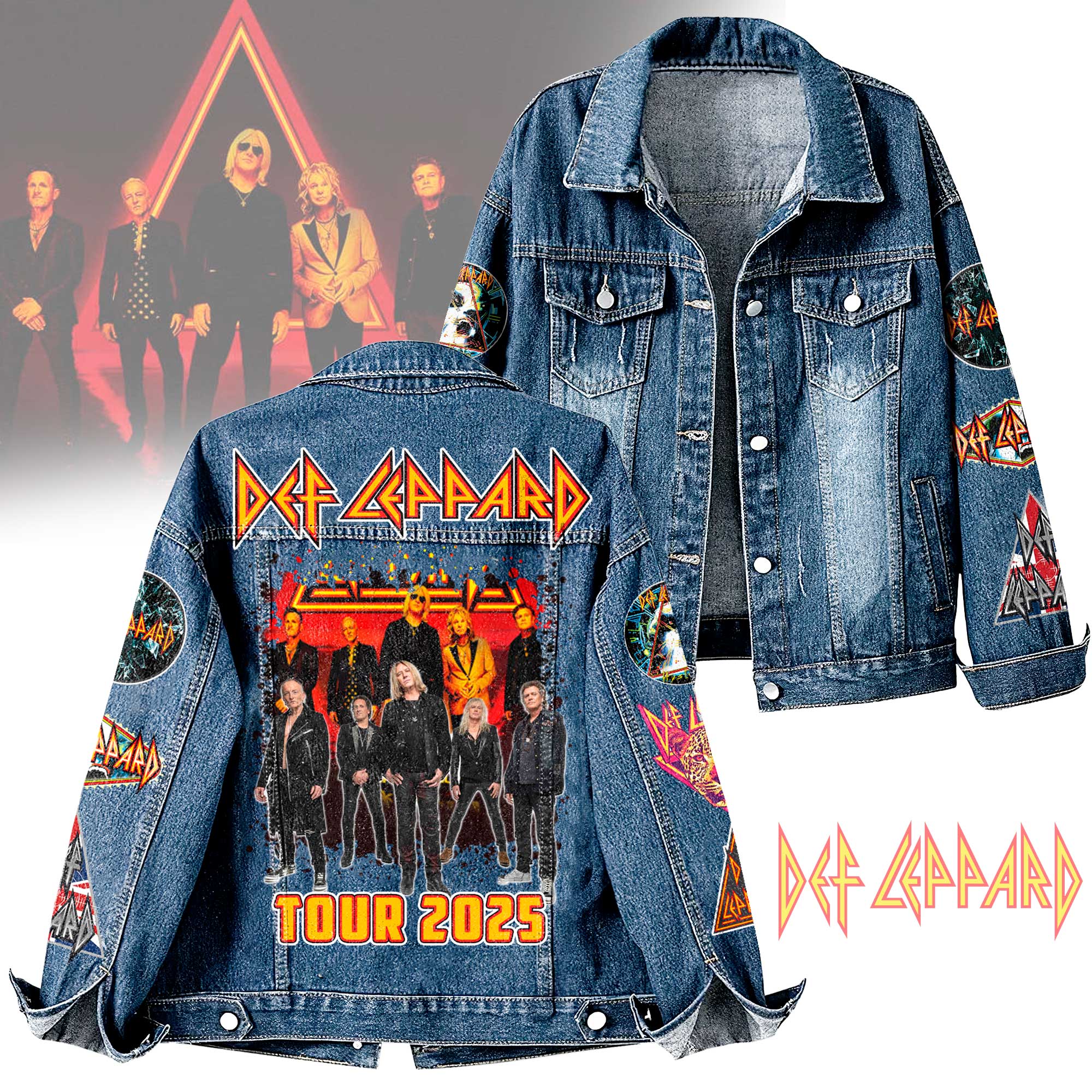 Def Leppard Music Denim Jacket Gift For Fans