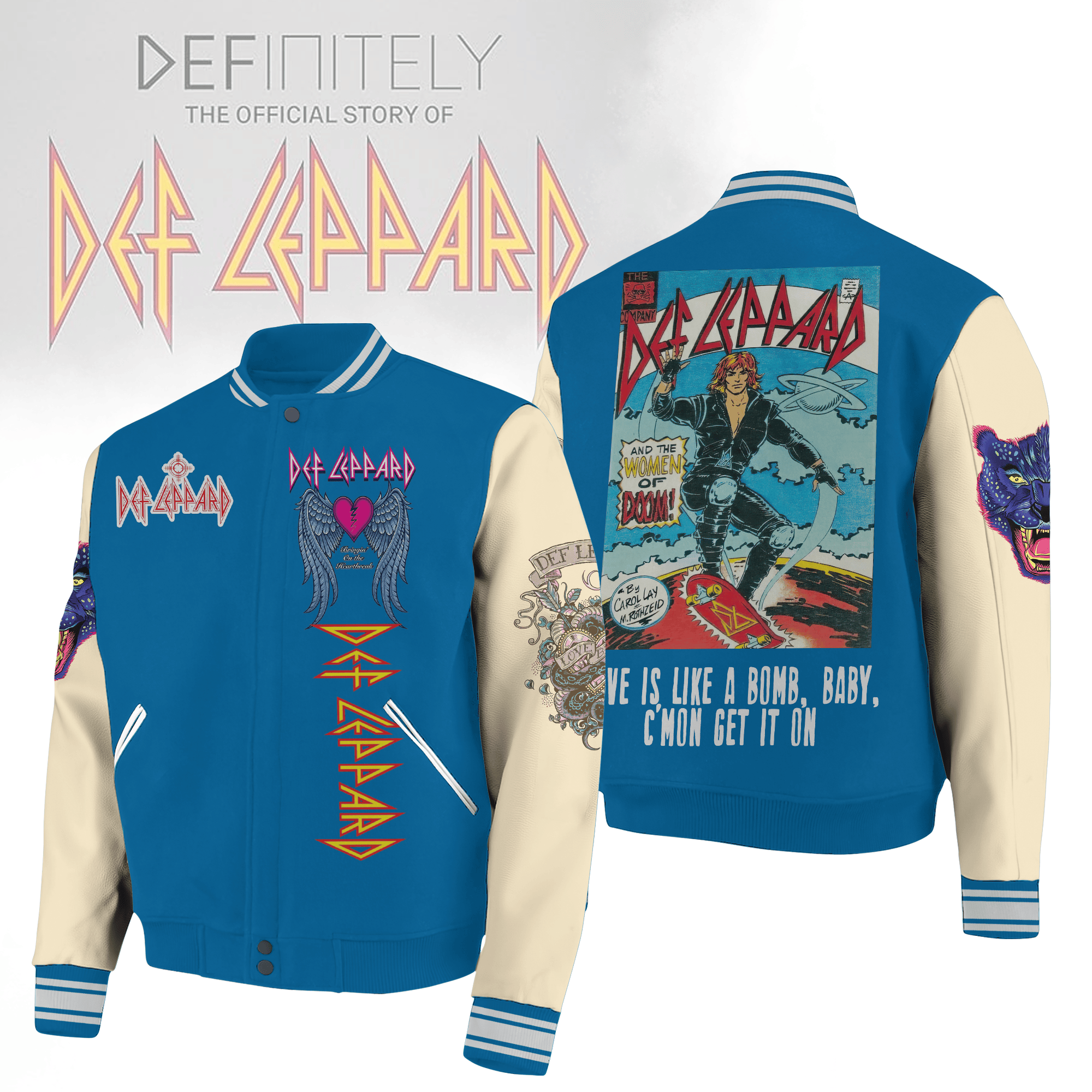 Def Leppard Music Style Baseball Jacket For Fans