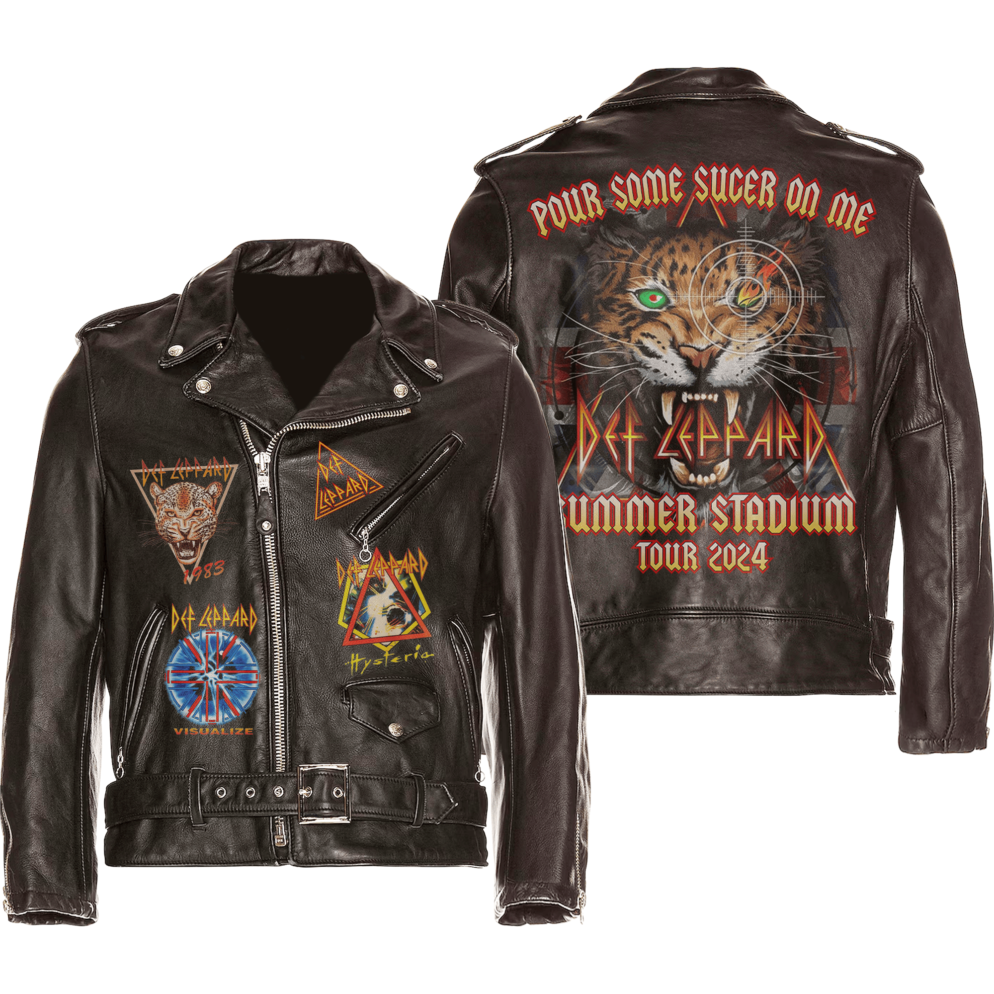 Def Leppard Music Style Leather Jacket For Fans