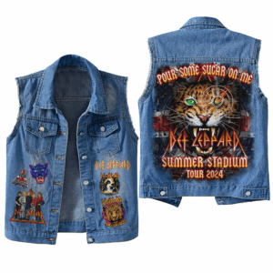 Def Leppard Music Style Sleeveless Jacket For Fans