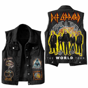Def Leppard Music Style Sleeveless Jacket For Fans