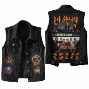 Def Leppard Music Style Sleeveless Jacket For Fans