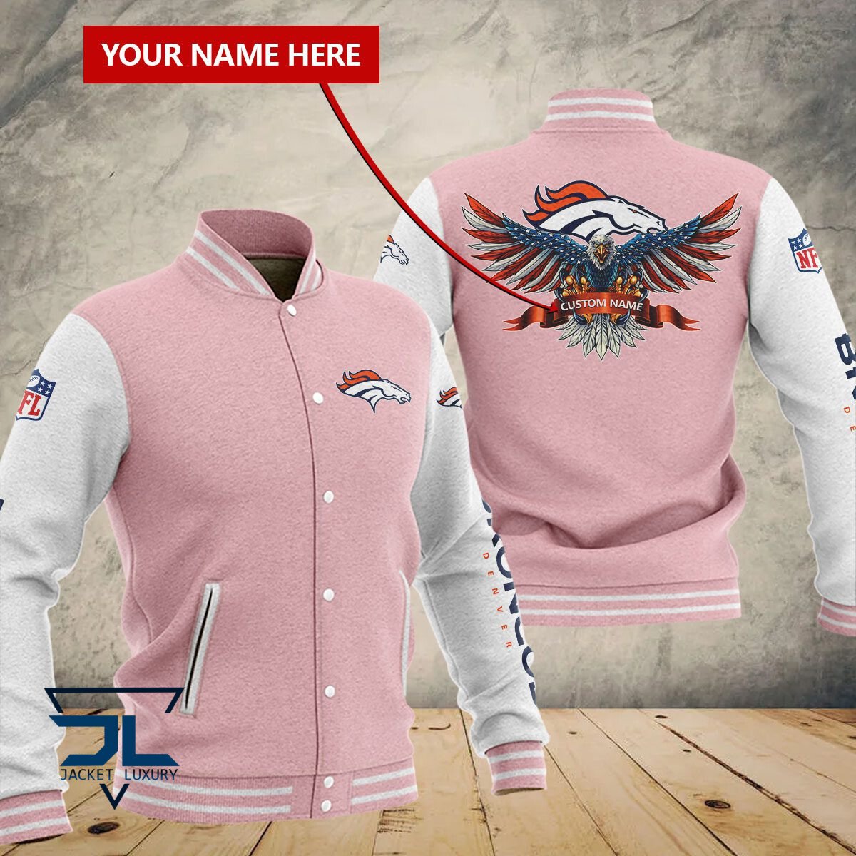 Denver Broncos NFL Style Baseball Jacket For Fan