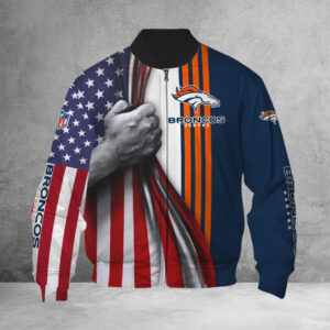 Denver Broncos NFL Style Bomber Jacket For Fans