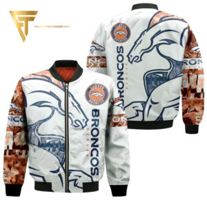 Denver Broncos NFL Style Bomber Jacket For Fans