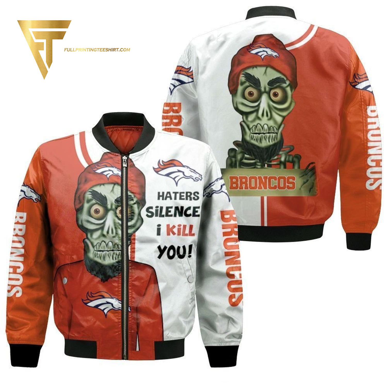 Denver Broncos NFL Style Bomber Jacket For Fans