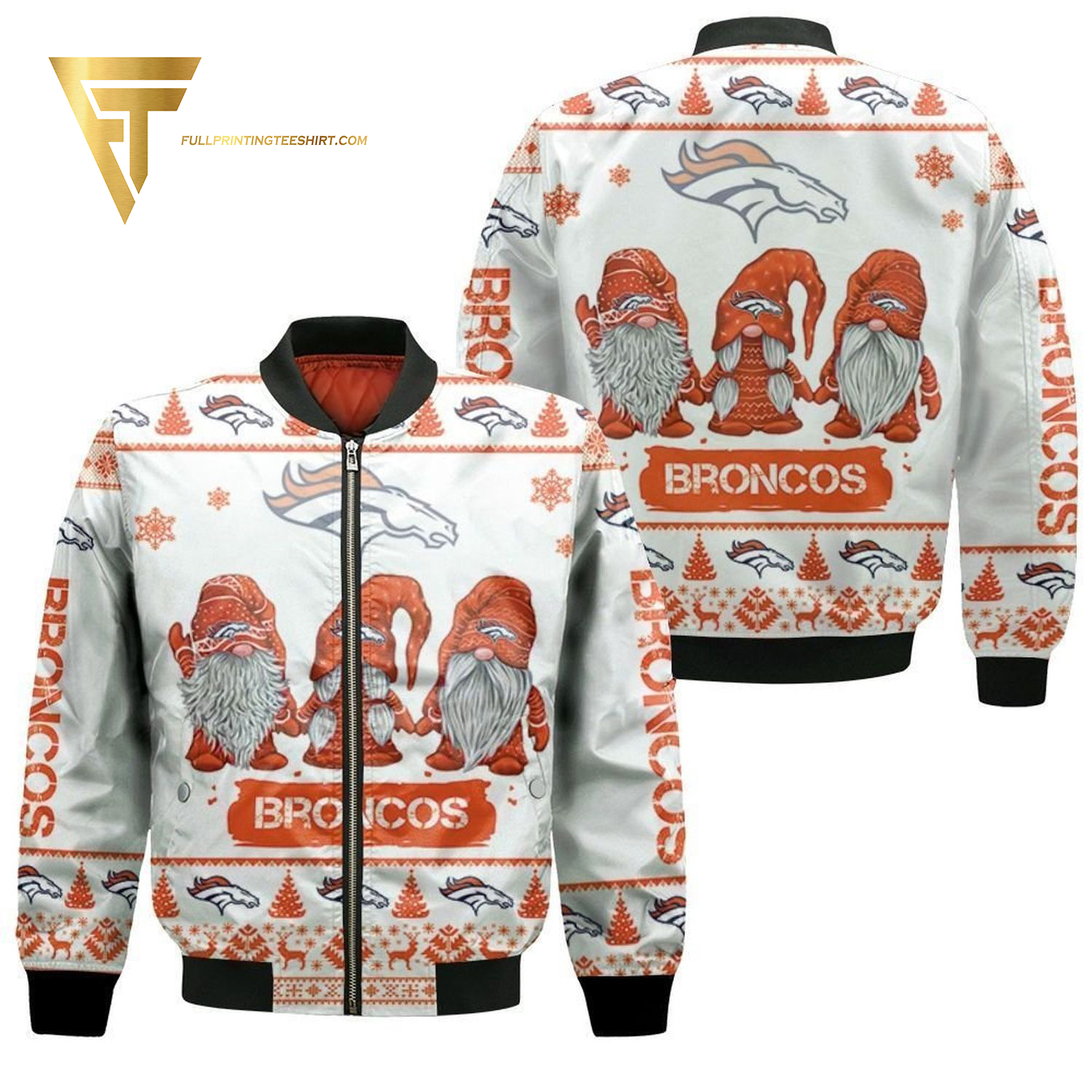 Denver Broncos NFL Style Bomber Jacket For Fans