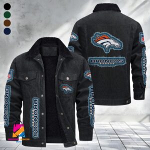 Denver Broncos NFL Style Fleece Thermal Cotton Jacket For Fans