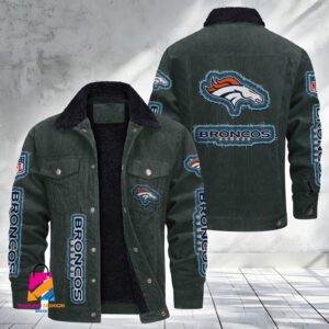 Denver Broncos NFL Style Fleece Thermal Cotton Jacket For Fans