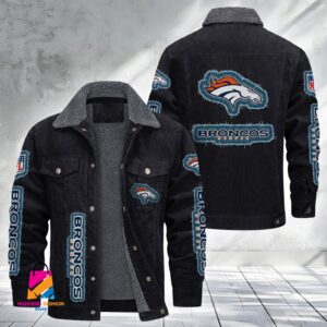 Denver Broncos NFL Style Fleece Thermal Cotton Jacket For Fans