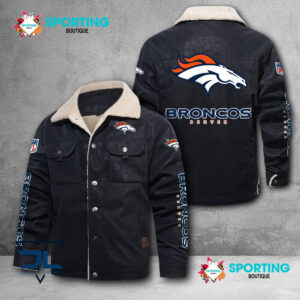Denver Broncos NFL Style Fleece Thermal Cotton Jacket For Fans