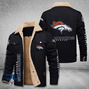 Denver Broncos NFL Style Fleece Thermal Cotton Jacket For Fans