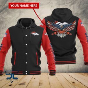 Denver Broncos NFL Style Hooded Baseball Jacket For Fan