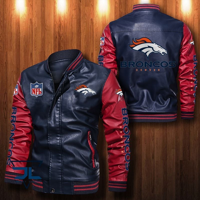 Denver Broncos NFL Style Leather Jacket For Fan