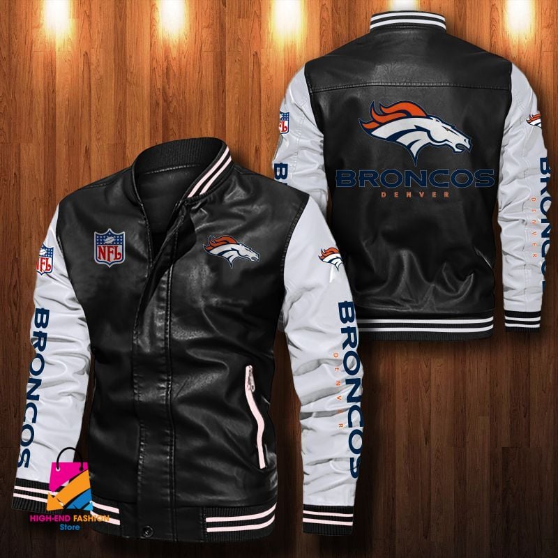 Denver Broncos NFL Style Leather Jacket For Fan